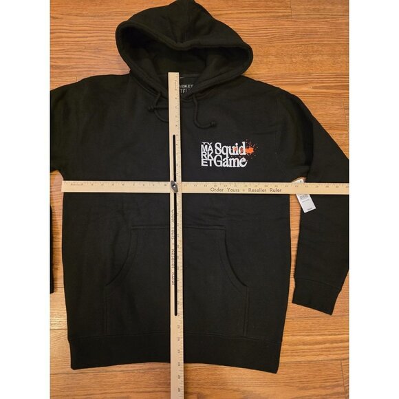 Squid Game Zip-up Hoodie Mens Size M Black Market Netflix Pacsun Heavyweight NWT - Picture 6 of 9
